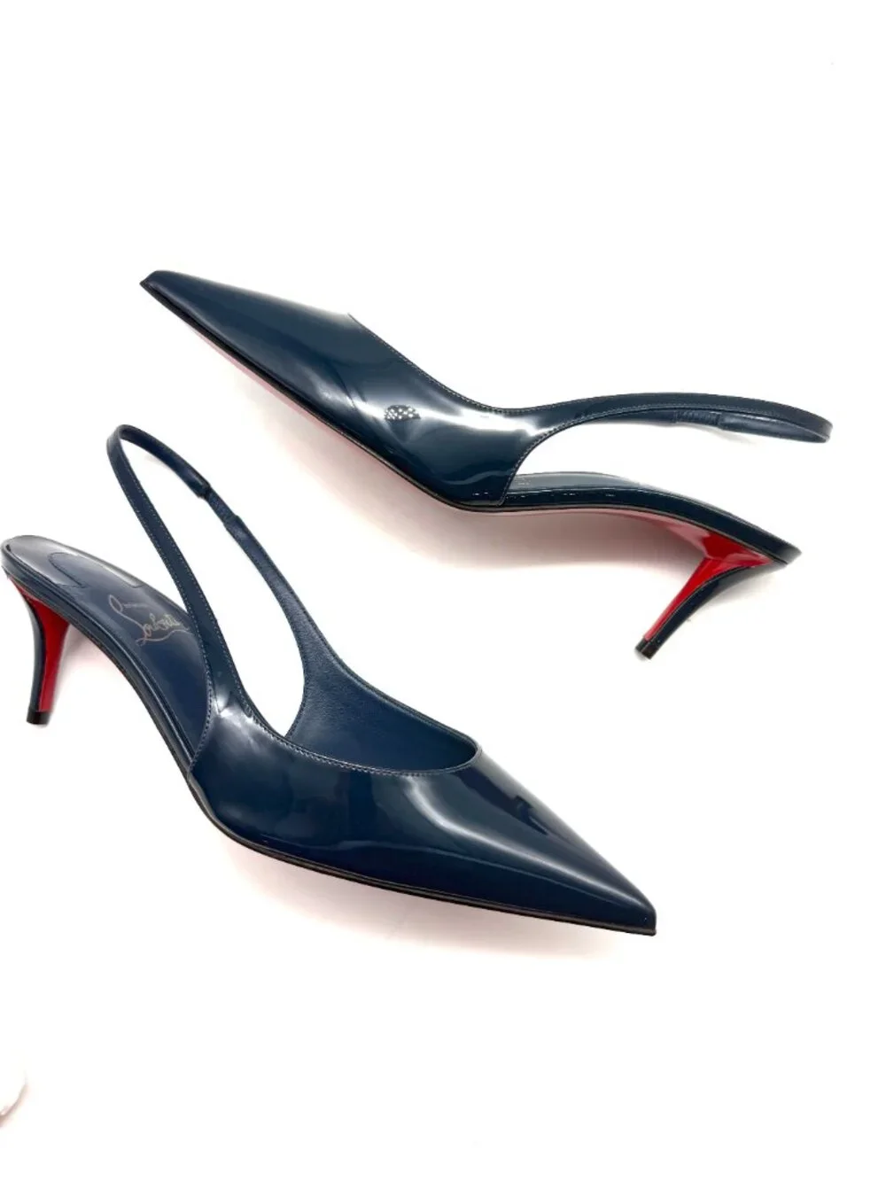 Christian Louboutin MISS Z SLING BACK 60 Slingback Sandals Heels Shoes - Picture 13 of 16